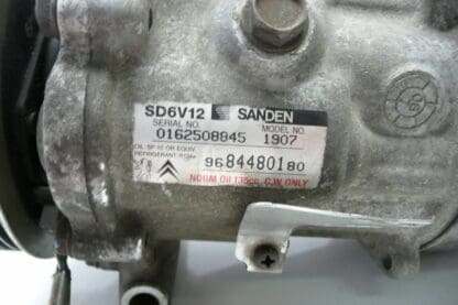 Klíma kompresszor Sanden SD6V12 1907 Citroën Peugeot 9684480180 6453XP