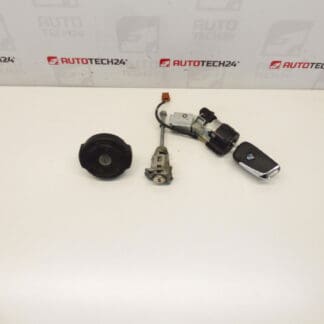 Zárkészlet és 1db kulcs Citroën Peugeot 4162KF 1609233980 1606423680