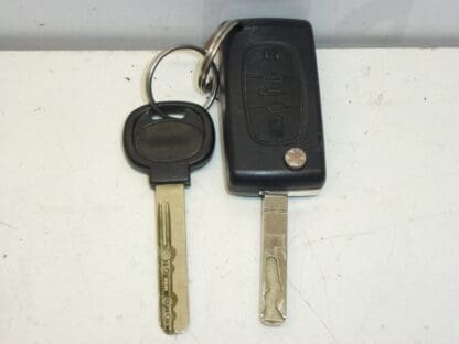 Kapcsolódoboz, ajtózár és két Citroën Peugeot 4162EQ kulcs