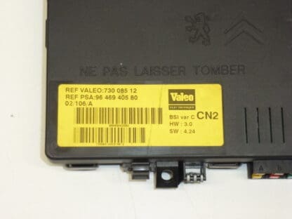 ECU BSI Valeo var C CN2 9646940580 1666476880 6580J5